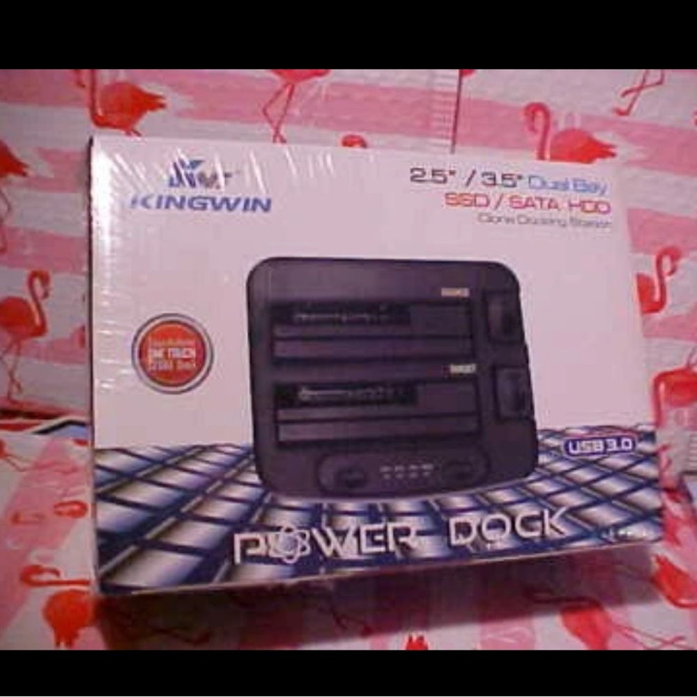 KingWin Dual Bay Clone Docking Station Power Dock USB 3.0 PD-2537U3 NEW NOS